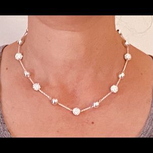 Silver and Crystal Necklace